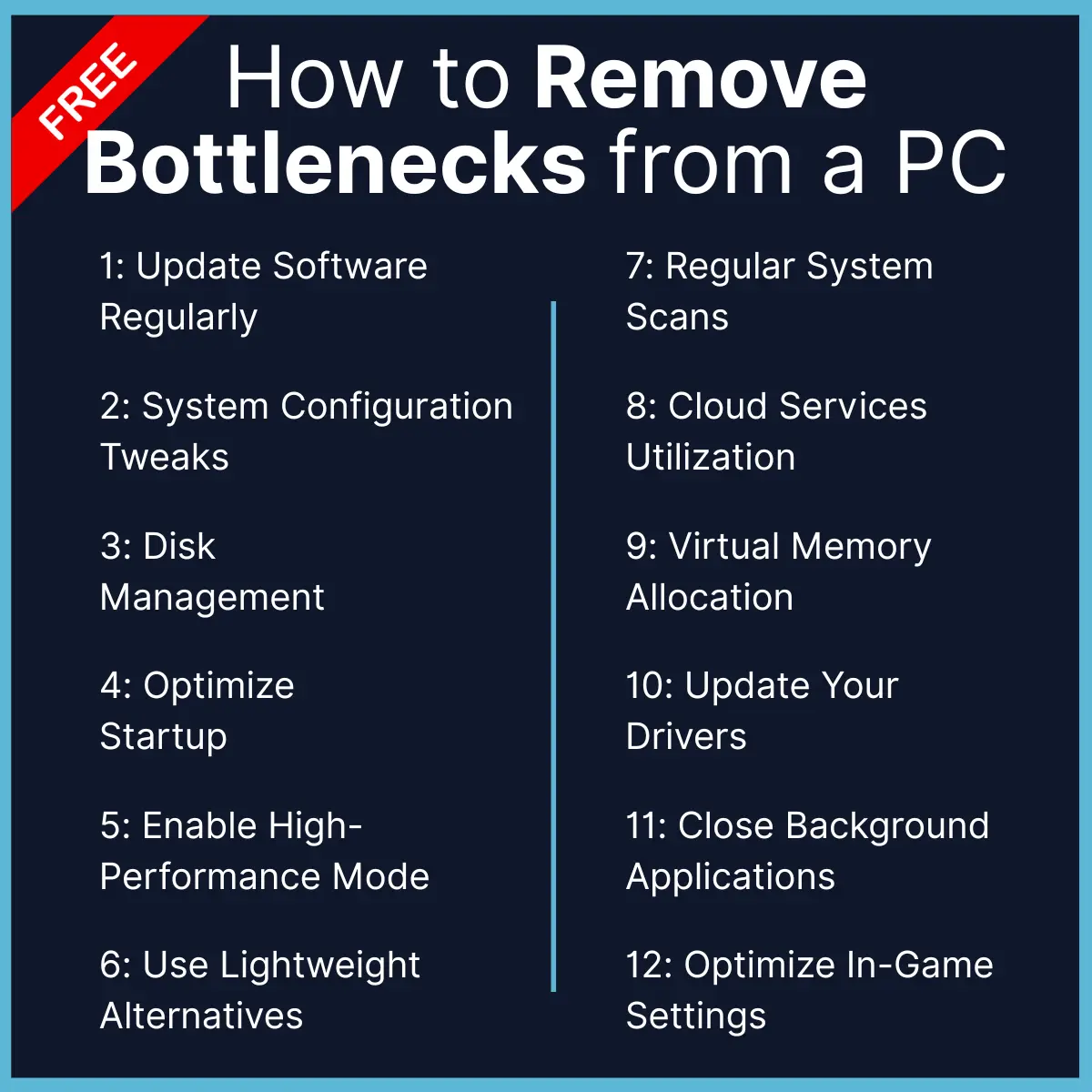 How to remove bottleneck from your PC free ways.