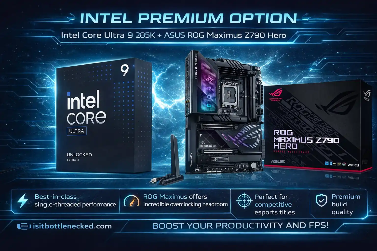 Intel Core Ultra 9 285K and ASUS ROG Maximus Z790 Hero