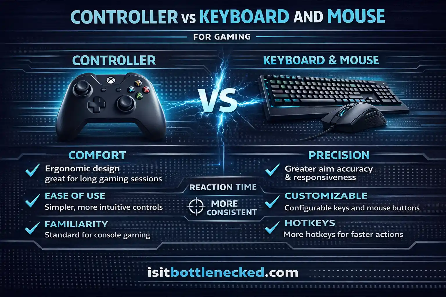 Keyboard and mouse vs controller for gaming