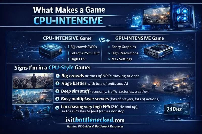 what makes a game CPU intensive